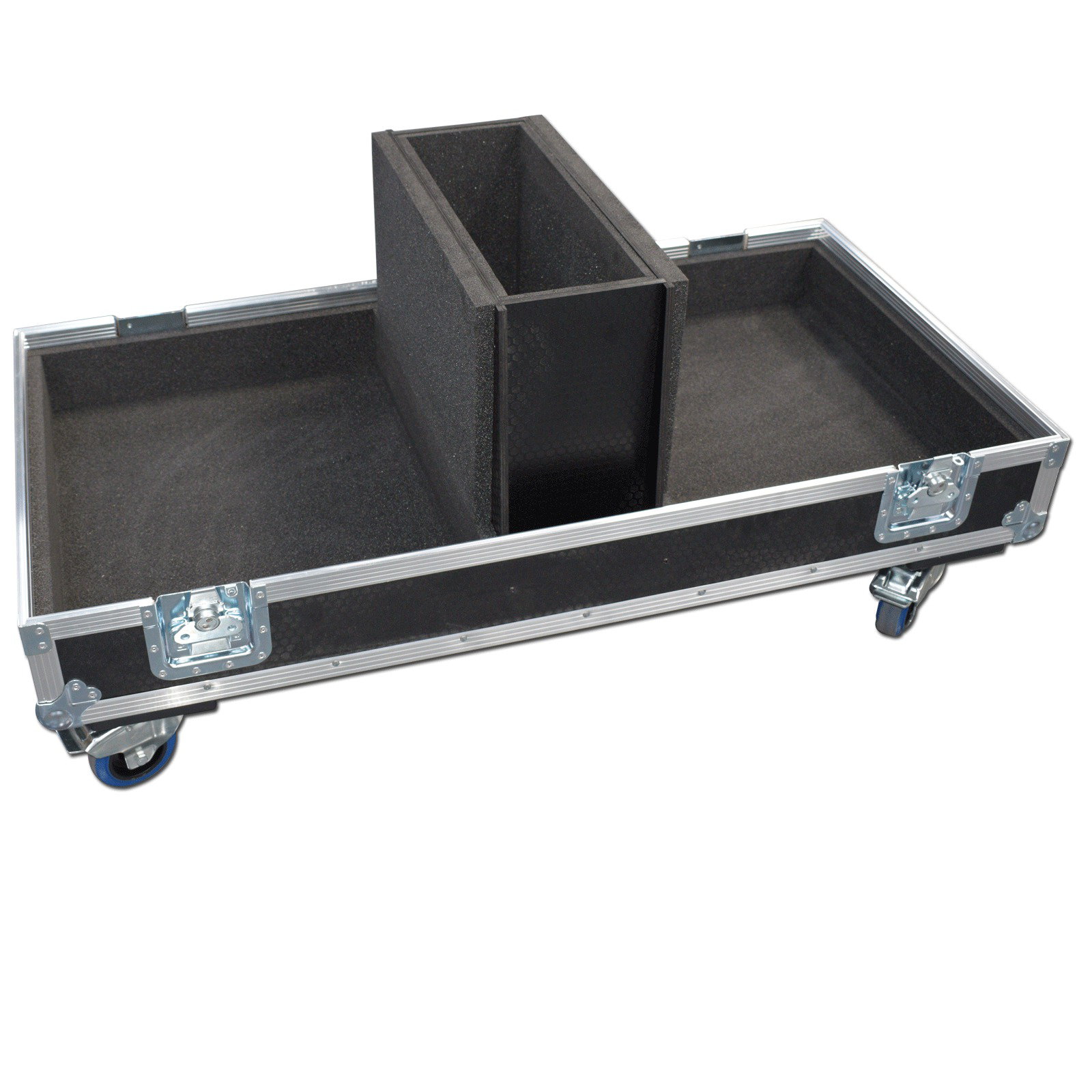 Twin Speaker Flightcase for QSC K12 With 150mm Storage Compartment 